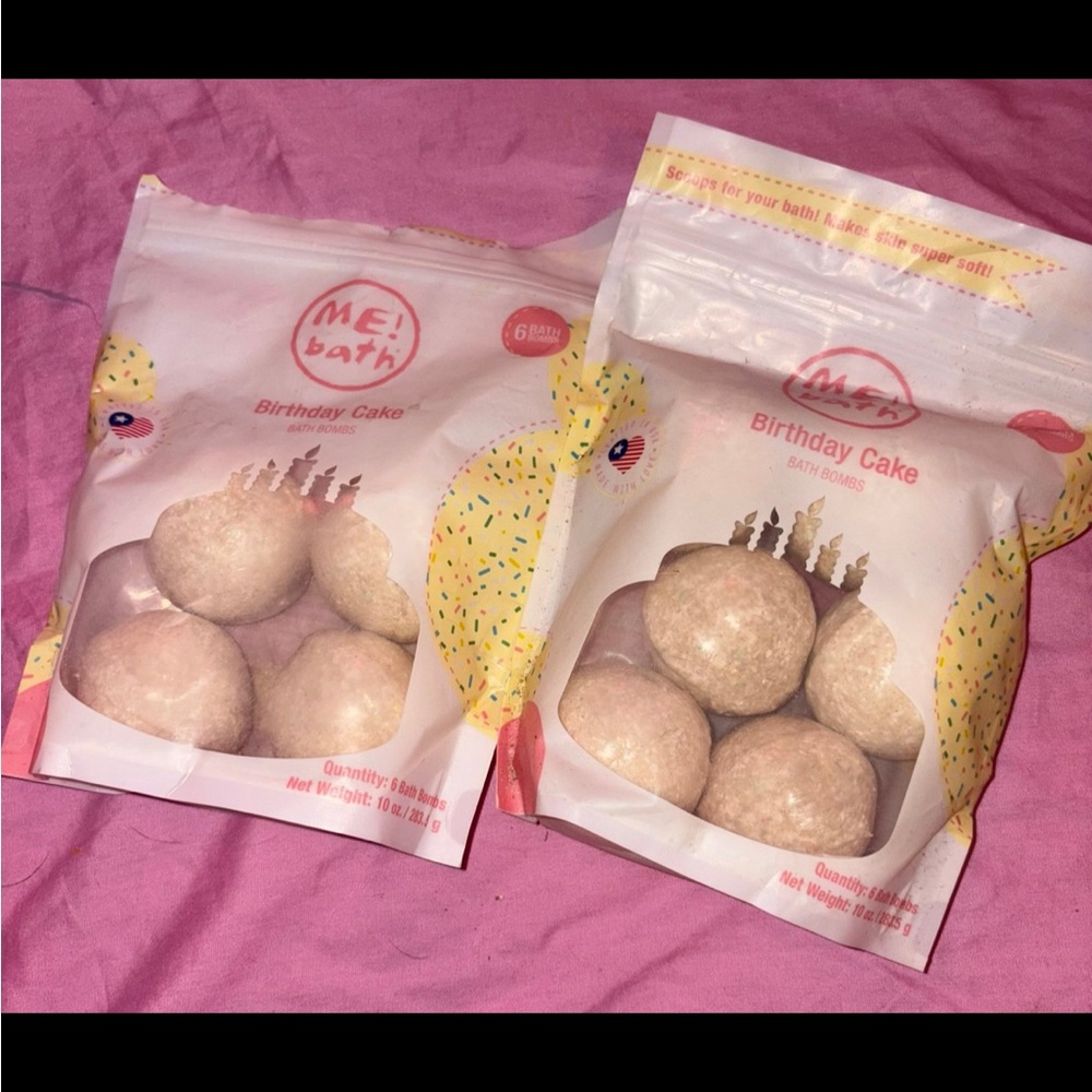 ME! Bath birthday cake bath bombs